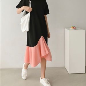 Overfit size comfortable dress homeweat long dress